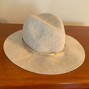 Flexible hat with gold band from Anthropologie